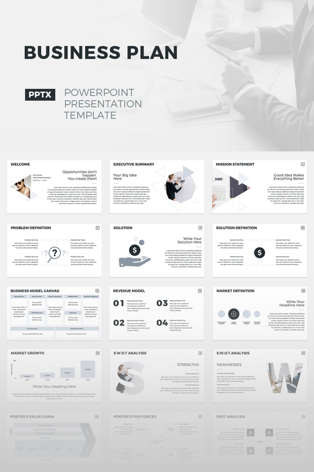 Business & Services PowerPoint template