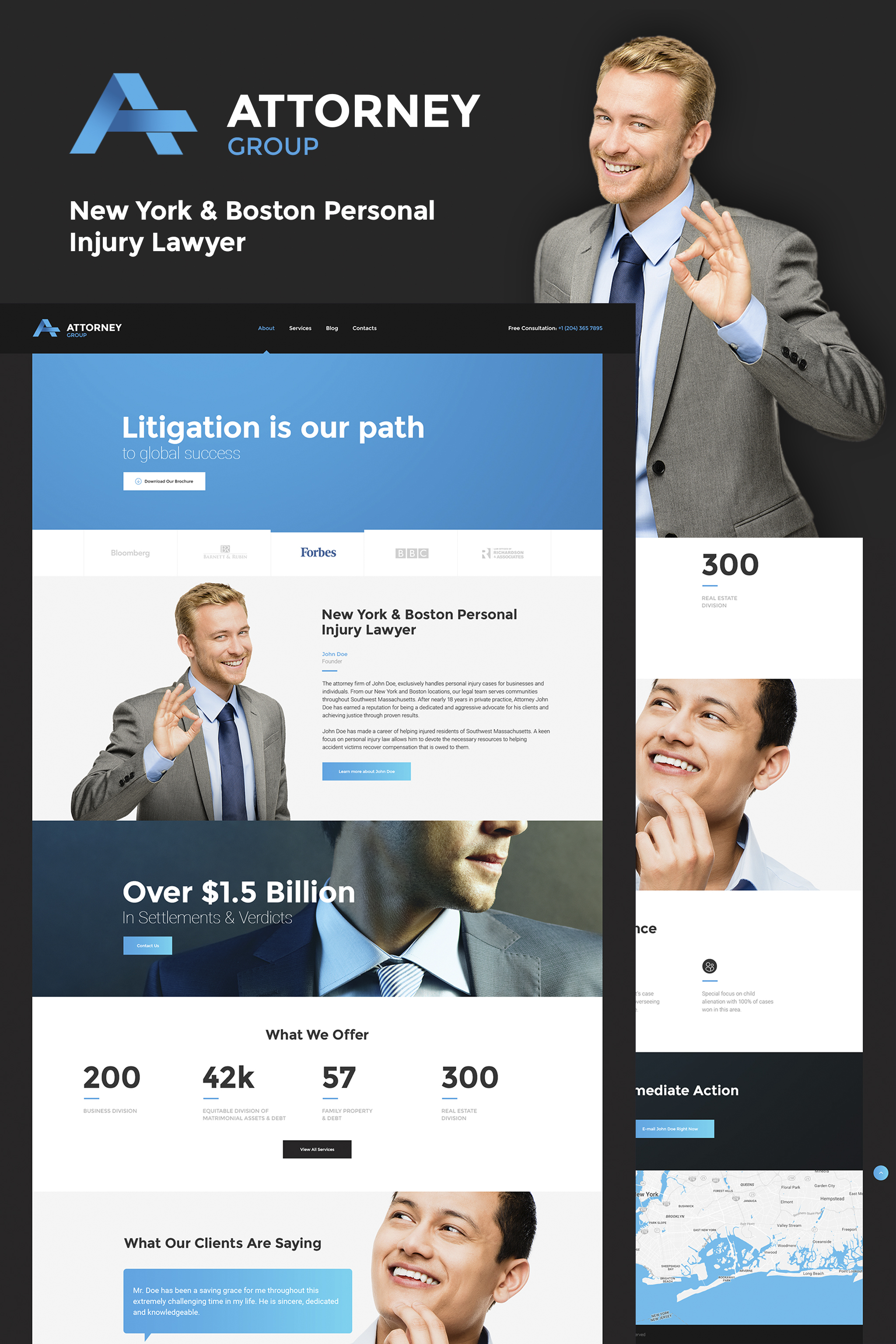 Attorney Group - Law Firm WordPress Theme WordPress Theme