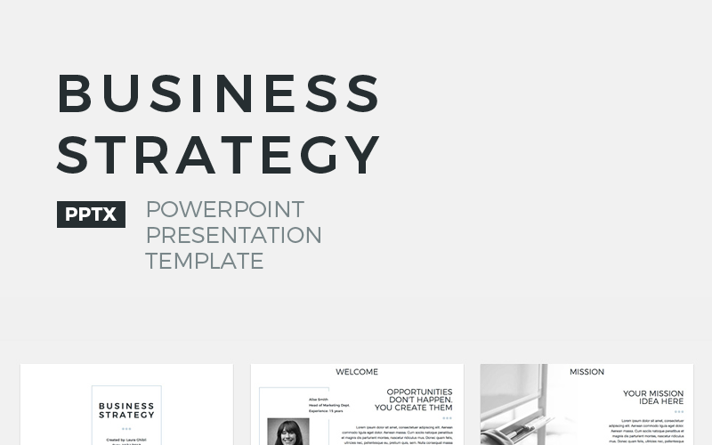 Business & Services PowerPoint template PowerPoint Template