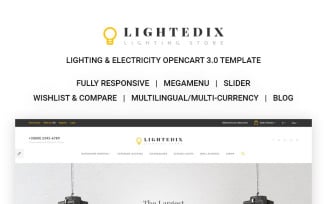 Lighting & Electricity Responsive OpenCart Template