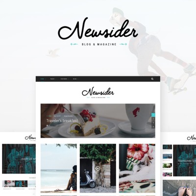 WordPress Theme Newsider - Magazine & Blog Clean