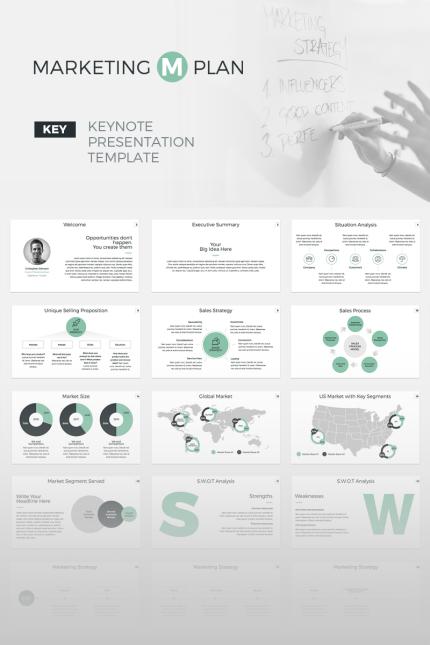 Template #64736 Keynote Marketing Webdesign Template - Logo template Preview
