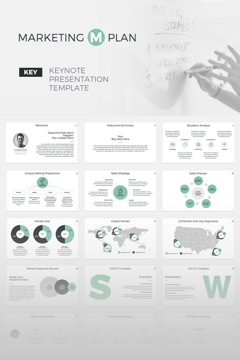 Marketing Plan Keynote - Keynote template