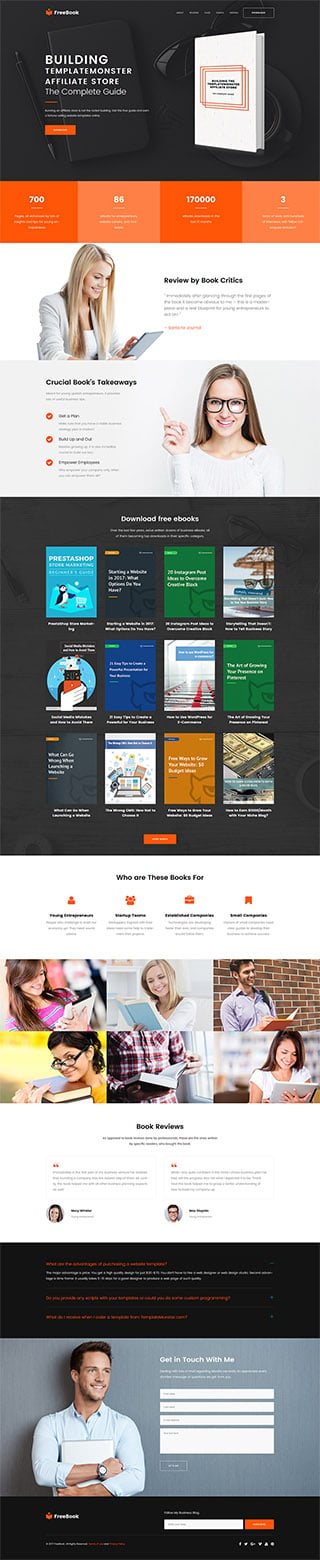 Kit Graphique #64763 E-livre Templatemonster WordPress - WordPress photoshop screenshot