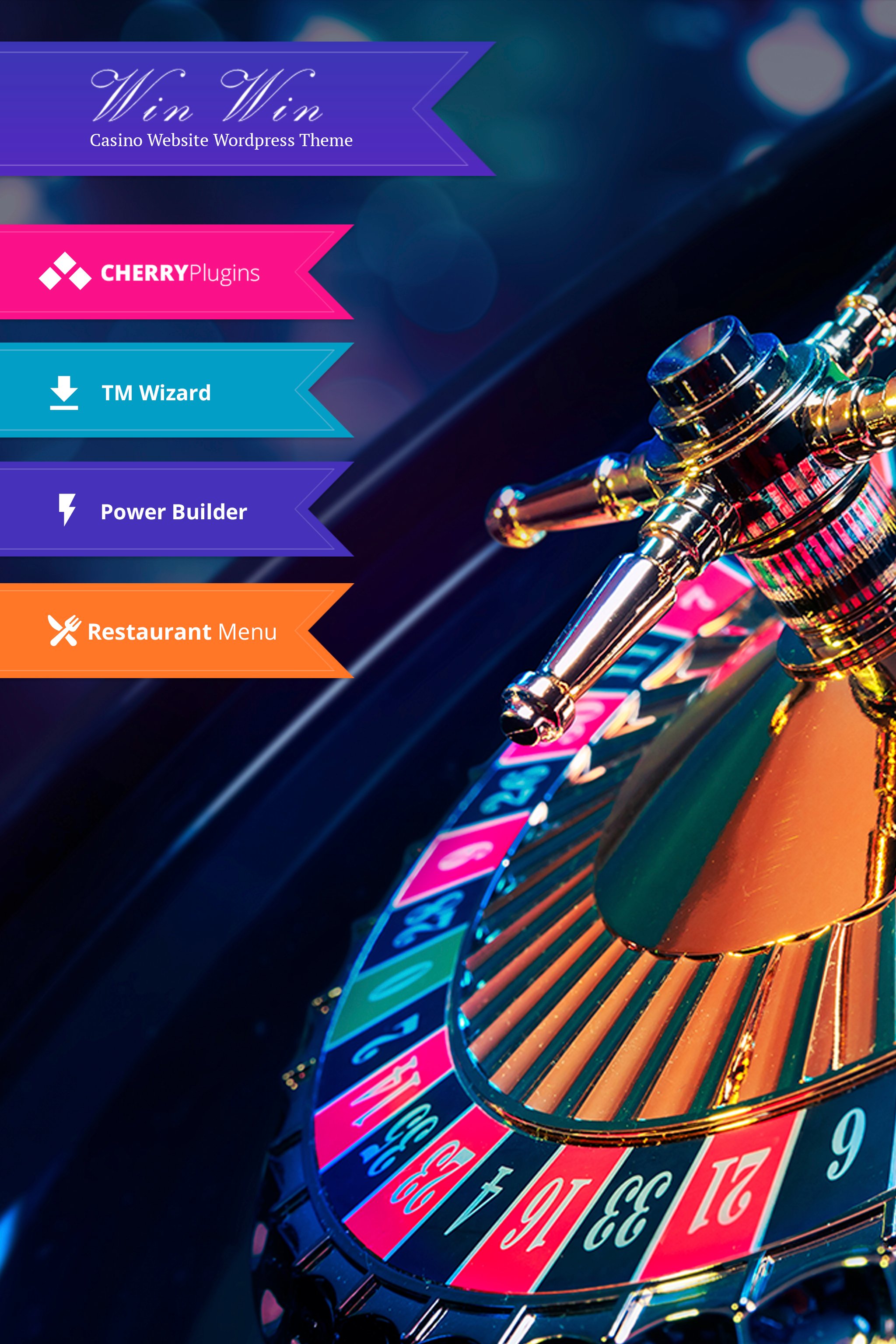 Template WordPress Responsive #64702 "WinWin - Casino Website WordPress Theme" - screenshot