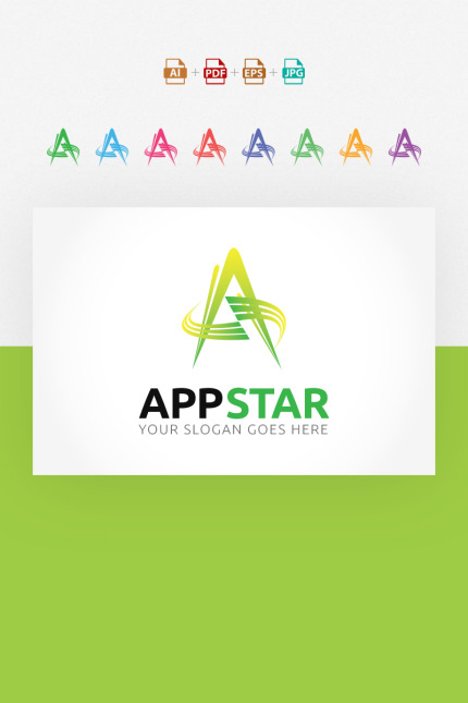 Template #64858 Star App Webdesign Template - Logo template Preview