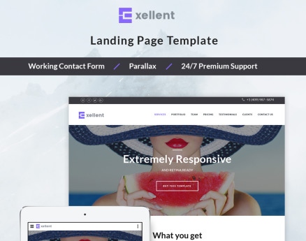Exellent - Startup Landing Page Template
