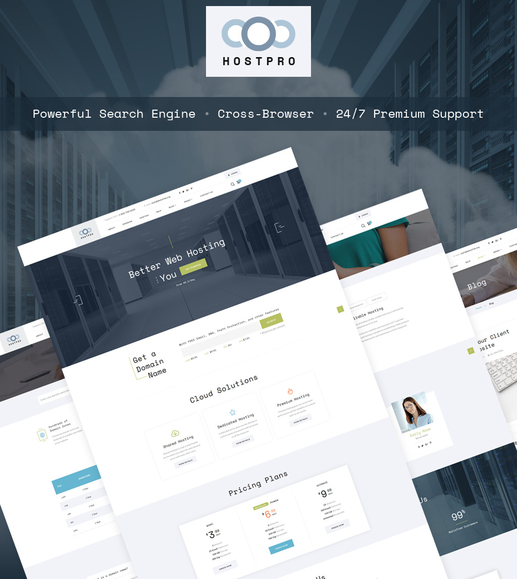 Domain And Hosting Html Template Images, Photos, Reviews