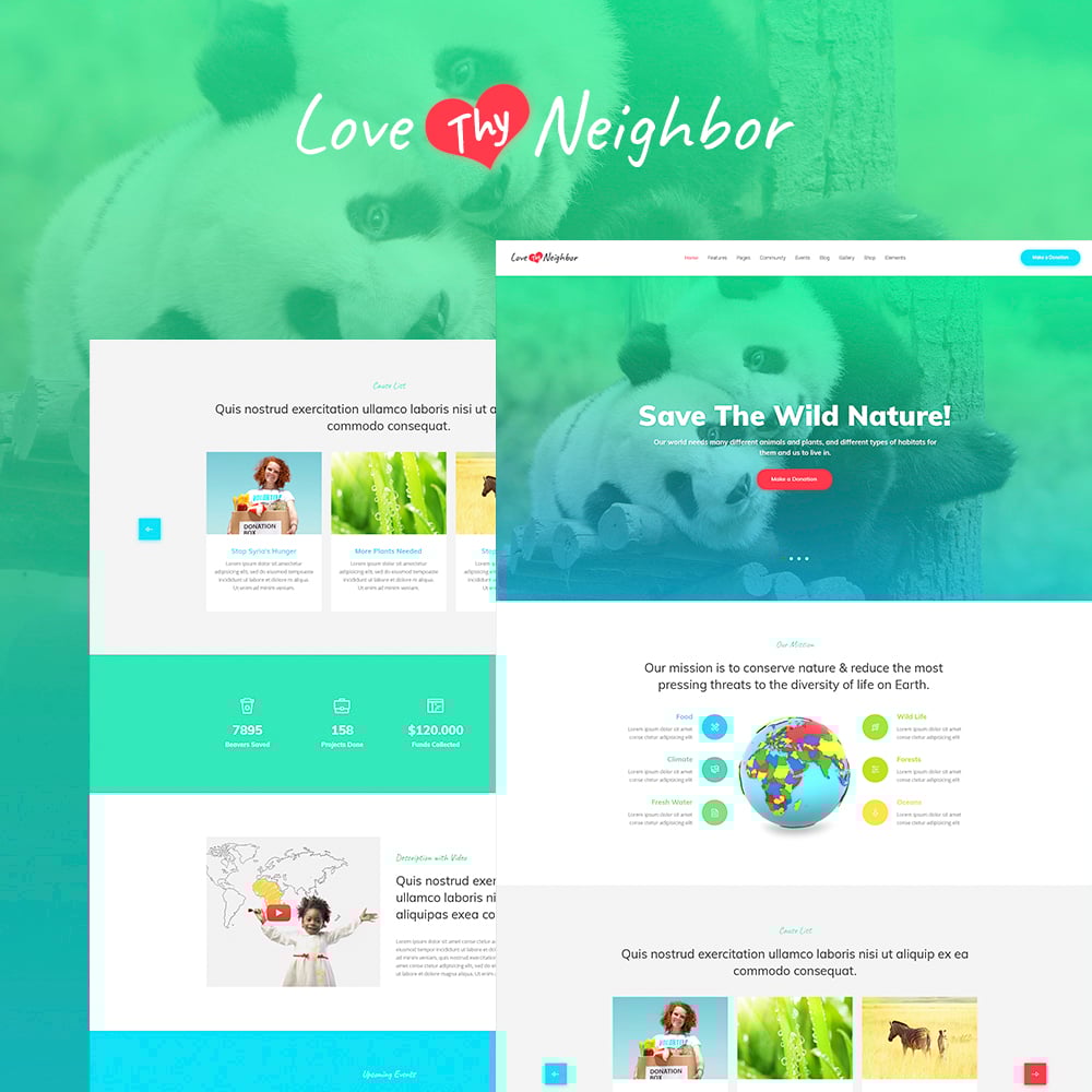 Love Thy Neighbor WordPress Theme WordPress Theme - screenshot