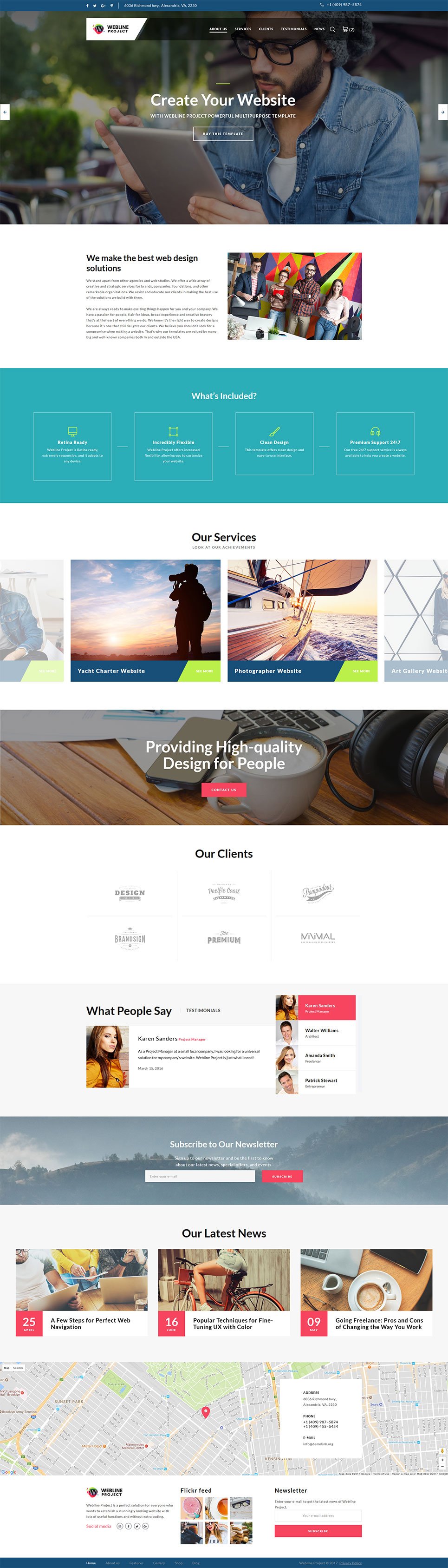 Corporate Landing Page HTML5 Template