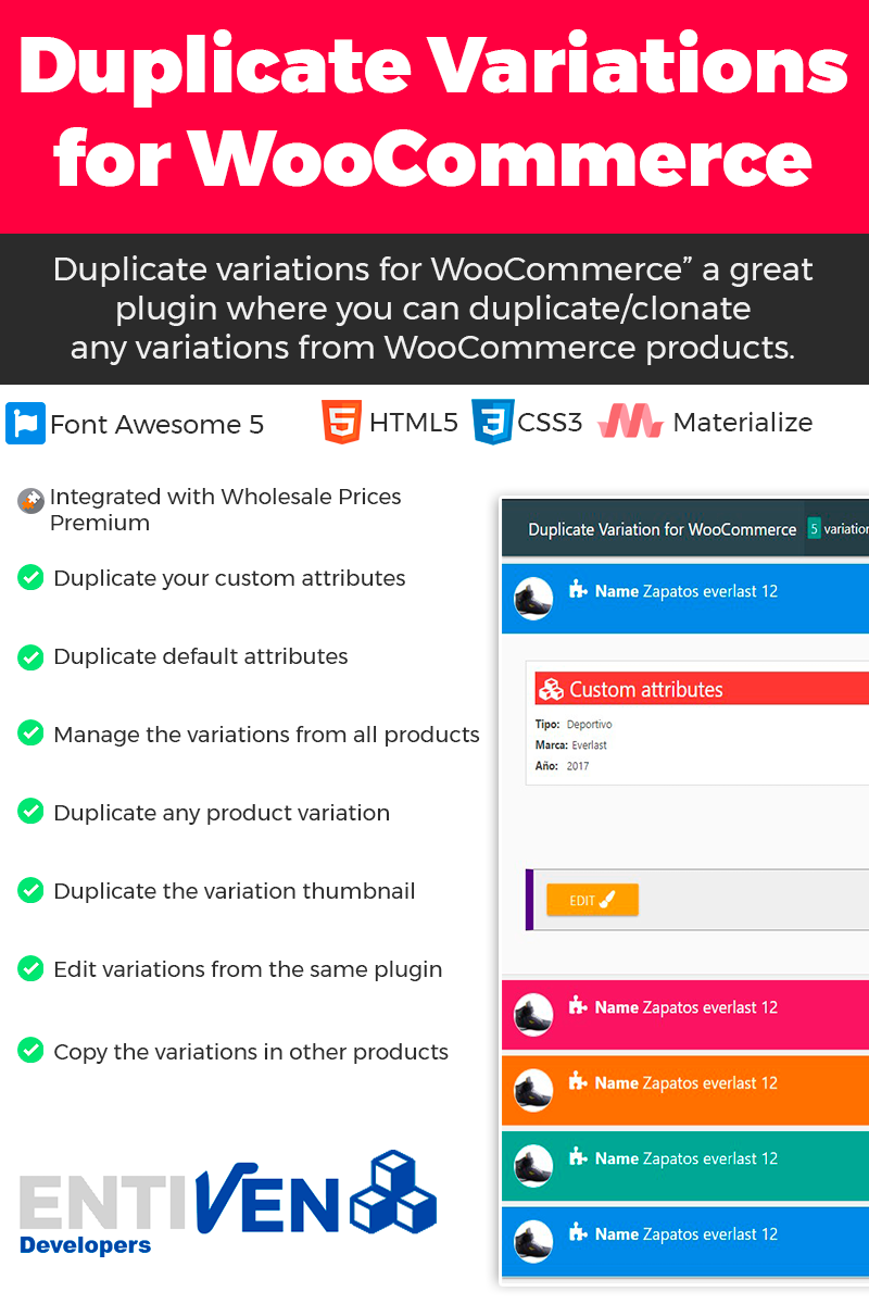 WordPress Plugin "Duplicate Variation for WooCommerce" #64881