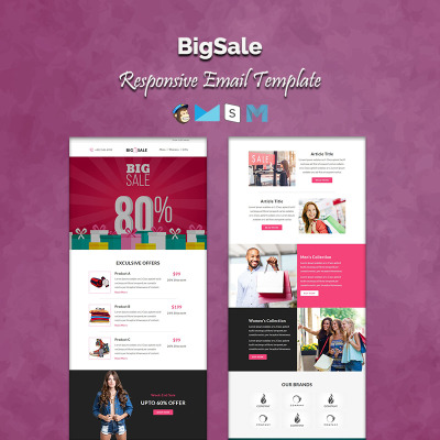 Newsletter Template #64984 BigSale