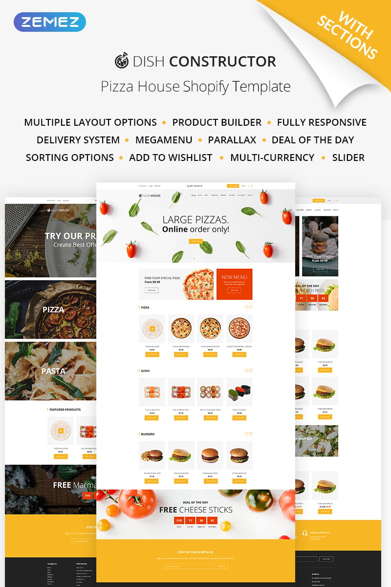 Food Delivery Responsive Shopify Theme New Screenshots BIG