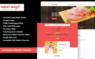 Meat Shop eCommerce Website Template