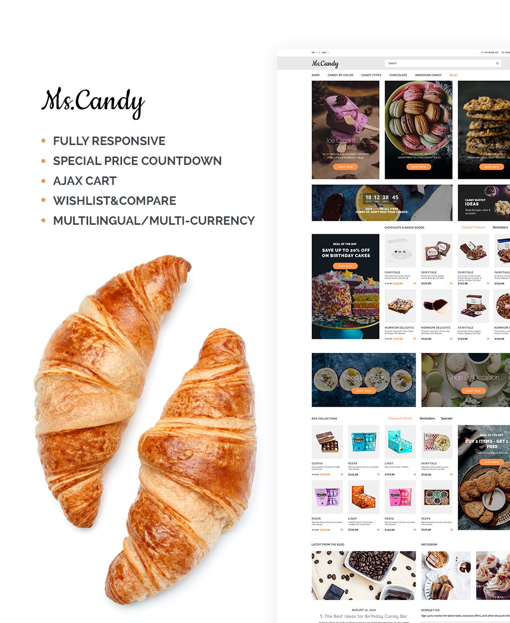 Sweet Shop Responsive OpenCart Template New Screenshots BIG