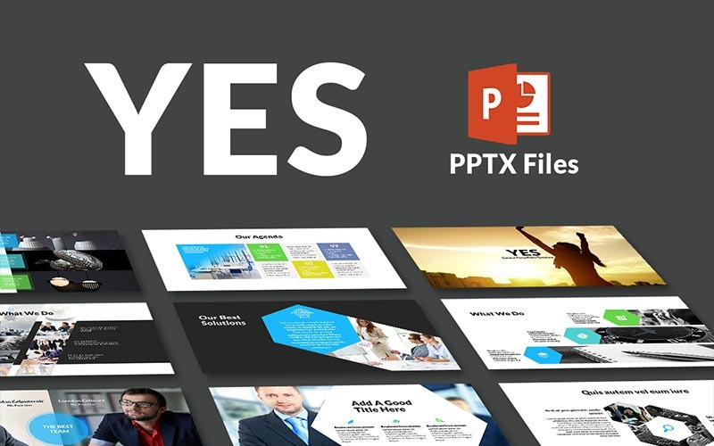 Yes - PowerPoint template PowerPoint Template