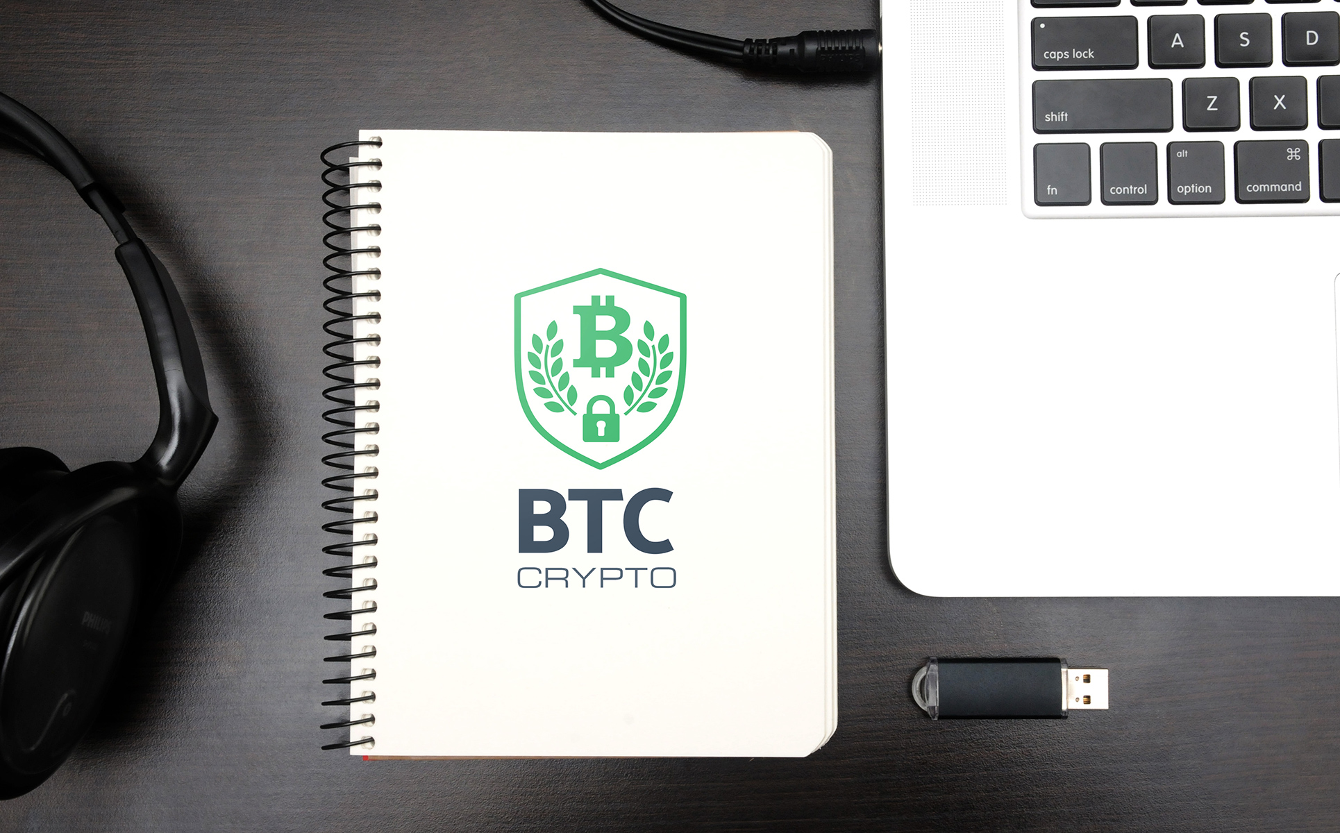 Download BTC Crypto - шаблон логотипа трейдинговой компании / BTC Crypto Logo Template - Шаблон логотипа на тему графика 