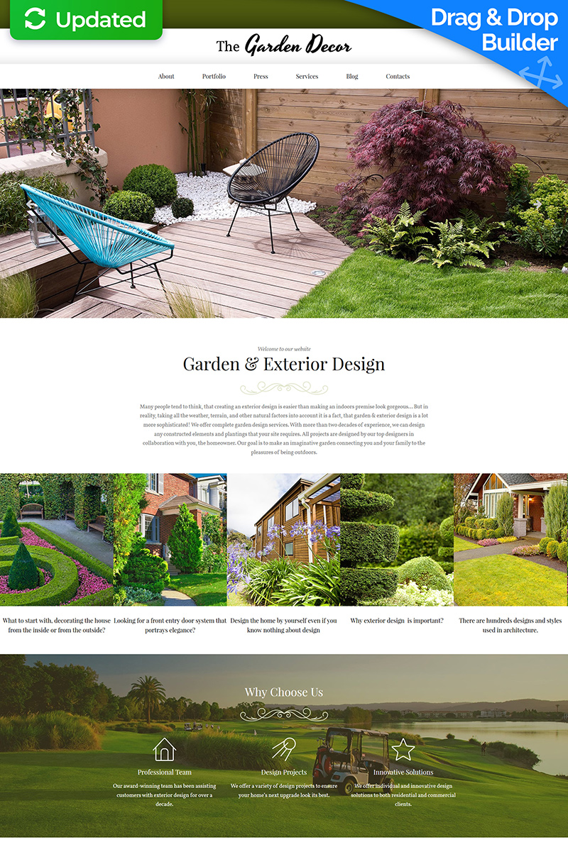 Garden Design Responsive Moto CMS 3 Template New Screenshots BIG