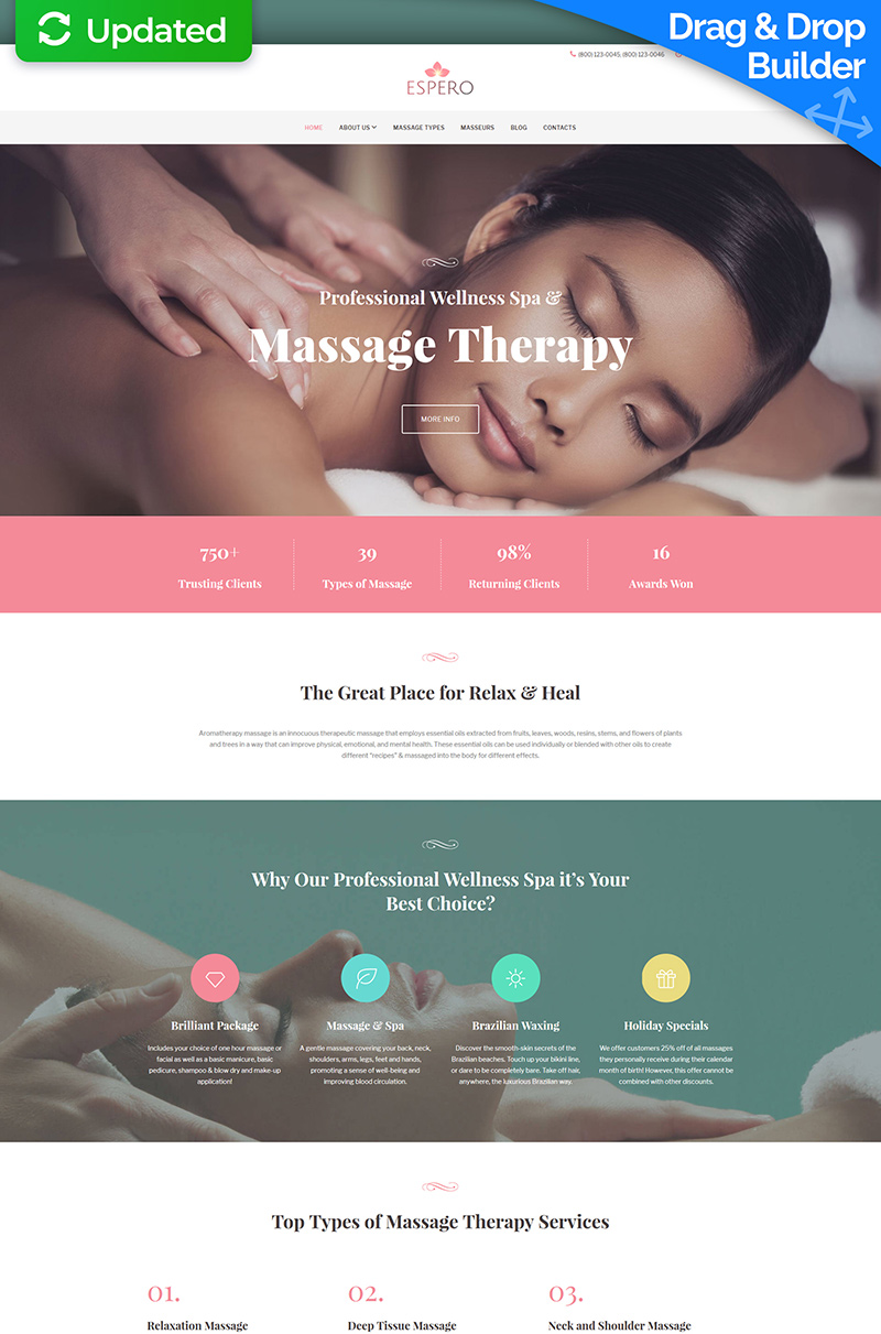 Massage Salon Responsive Moto CMS 3 Template New Screenshots BIG