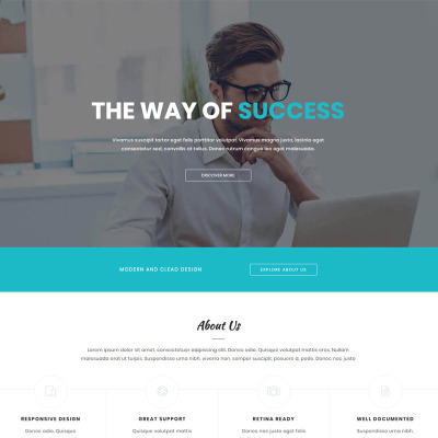 Othelo - Multipurpose Onepage Landing Page Template #65008