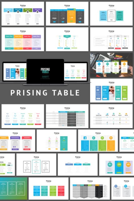 Kit Graphique #65109 Prising Table Web Design - Logo template Preview