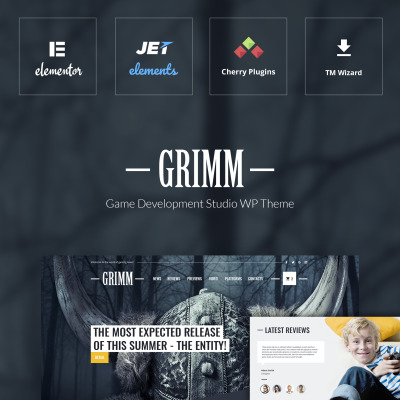 GRIMM - Game Development Studio WordPress Theme WordPress Theme