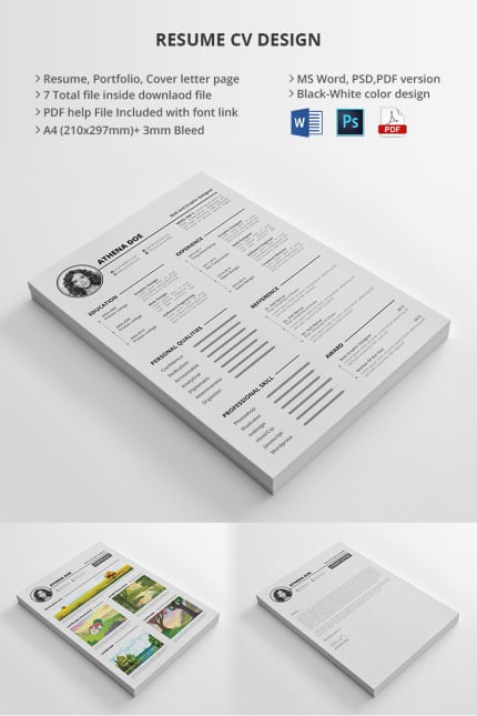 Template #65155 Cv Design Webdesign Template - Logo template Preview