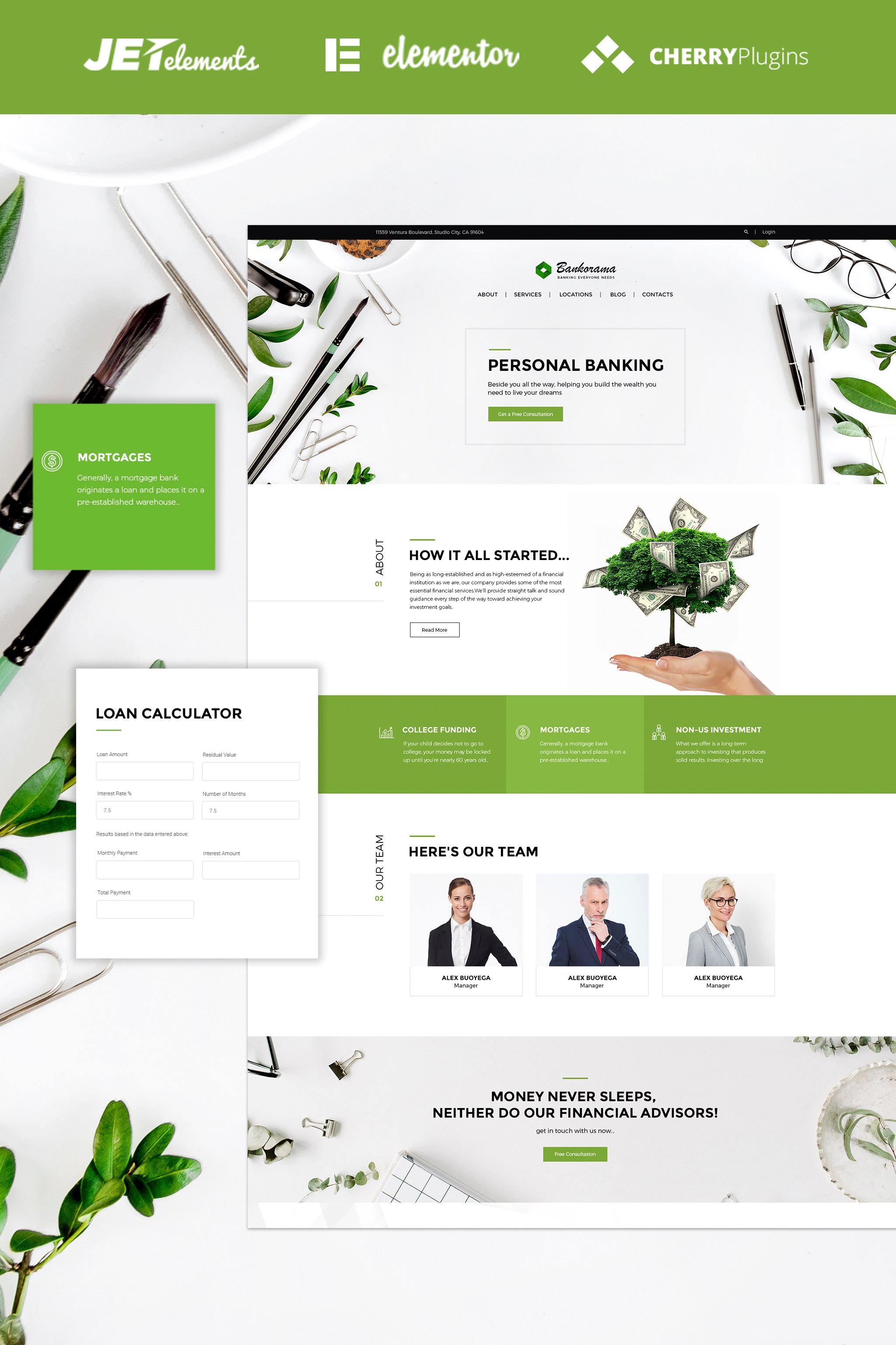Bankorama - Bank WordPress Theme WordPress Theme - screenshot