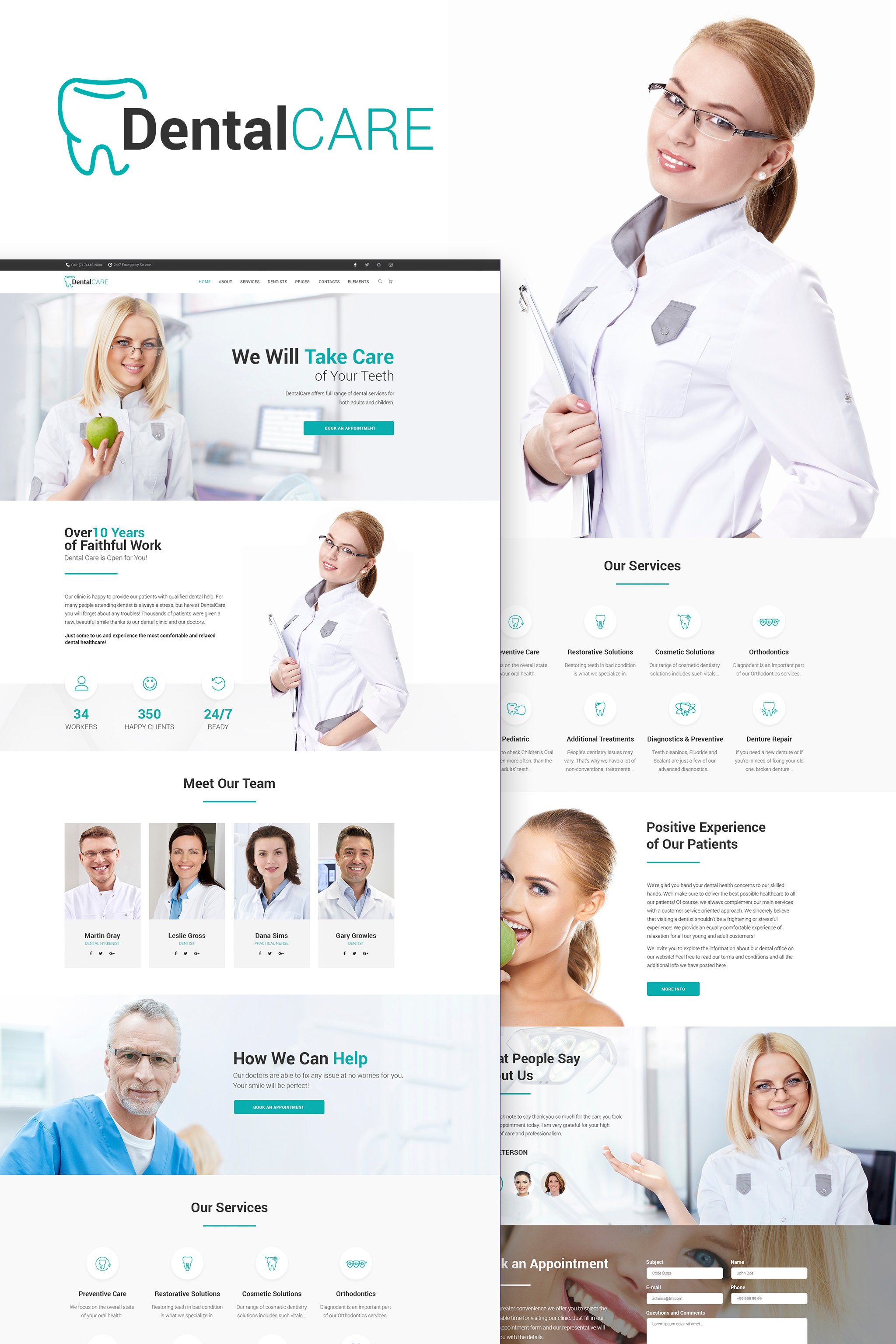 DentalCare - Dental Clinic WordPress Theme WordPress Theme - screenshot