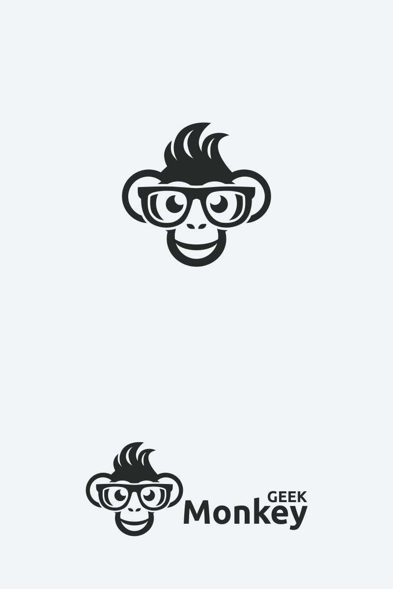 geek monkey logo template 65123 monkey templates