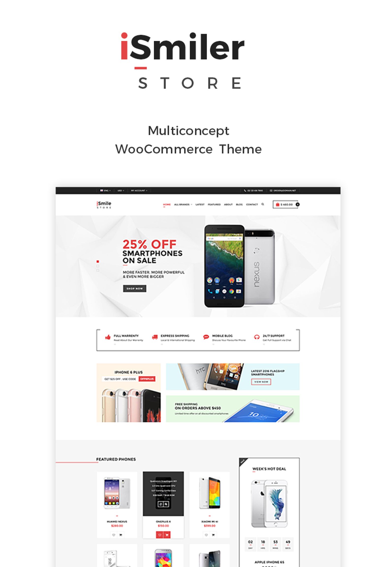 Ismiler - Electronics Store WooCommerce Theme - screenshot