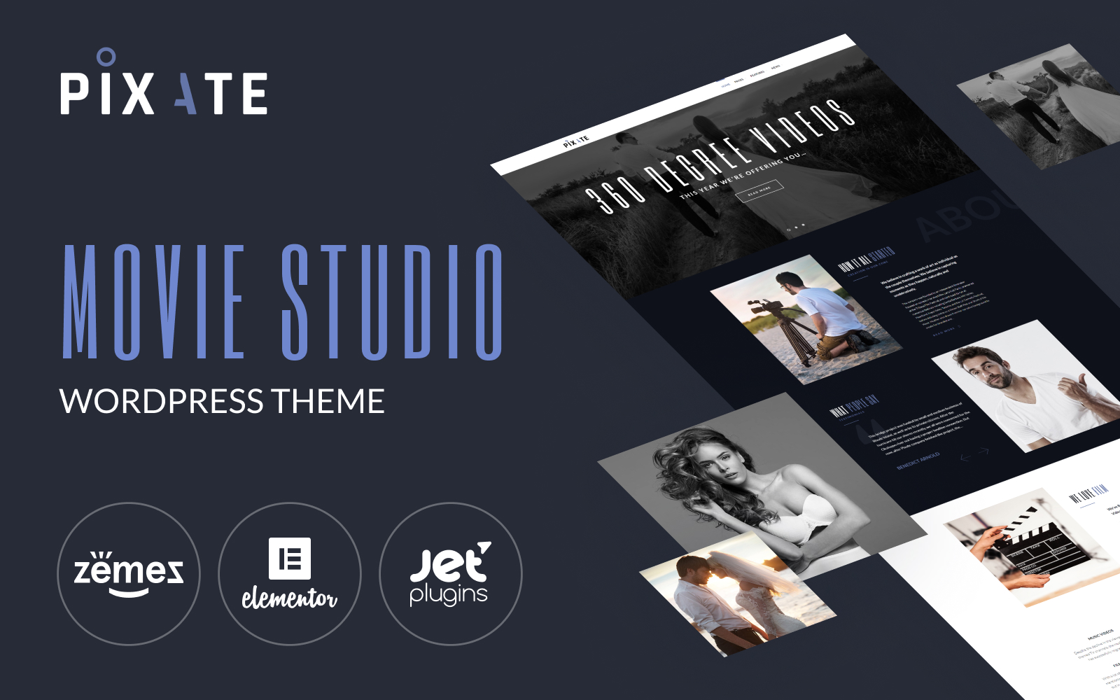 Pixate - Movie Studio WordPress Theme WordPress Theme