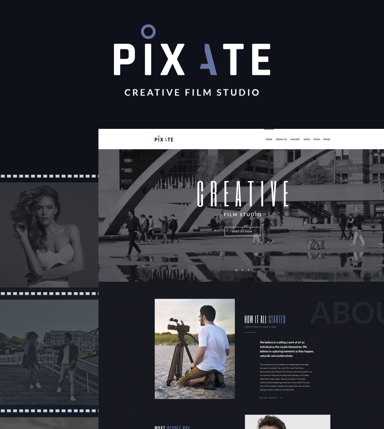 Pixate - Movie Studio WordPress Theme