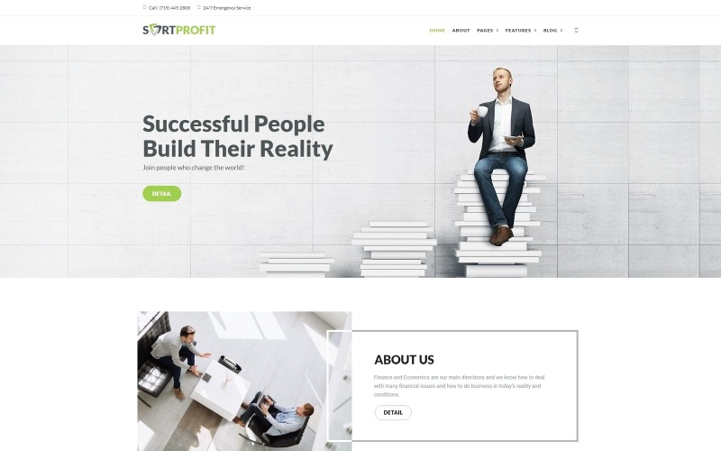 SortProfit - Business & Finance WordPress theme WordPress Theme