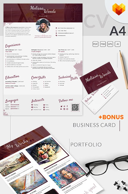 Template #65243   Moto CMS CV - Logo template Preview