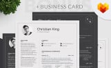 Christian King - Project Manager Premium Resume Template Small Screenshot Christian King - Project Manager Resume Template