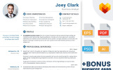 Joey Clark - Business Analyst and Financial Consultant Premium Resume Theme Small Screenshot Joey Clark - Business Analyst and Financial Consultant Resume Template