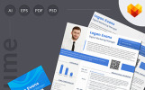 Logan Evans - Digital Marketing Premium Resume Template Small Screenshot Logan Evans - Digital Marketing Resume Template