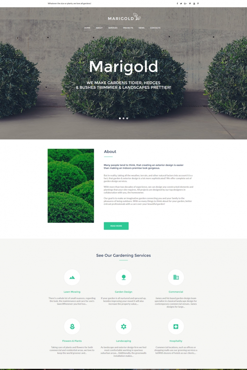 Moto CMS HTML Template over Exterieur-design №65266 - screenshot