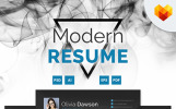 Olivia Dawson - Project Manager Premium Resume Theme Small Screenshot Olivia Dawson - Project Manager Resume Template