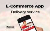 Pizza Delivery E-Commerce Responsivo Plantilla de aplicación Captura de Pantalla Pequeña Plantilla de aplicación para Sitio de Restaurantes italianos