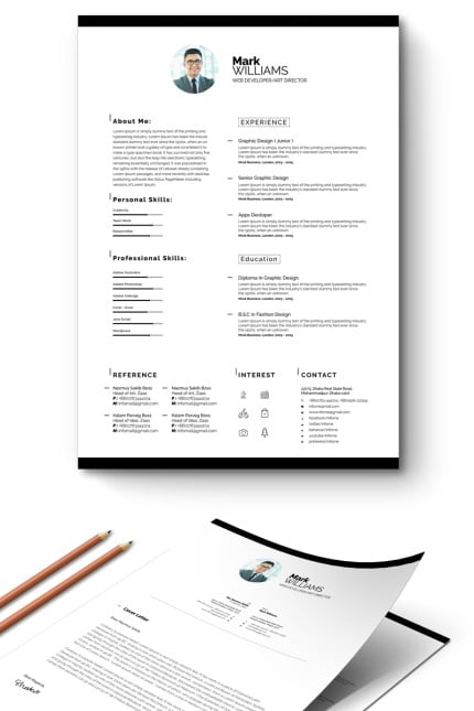 Template #65318 Cv Cv Webdesign Template - Logo template Preview