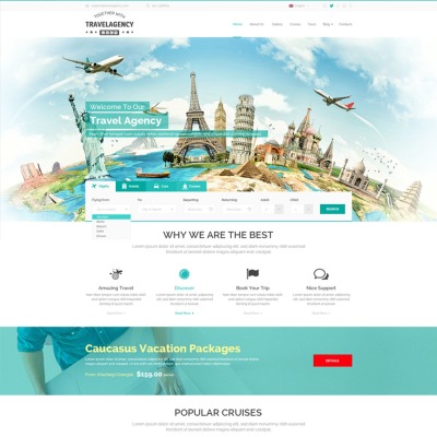 Travel Agency Website Template