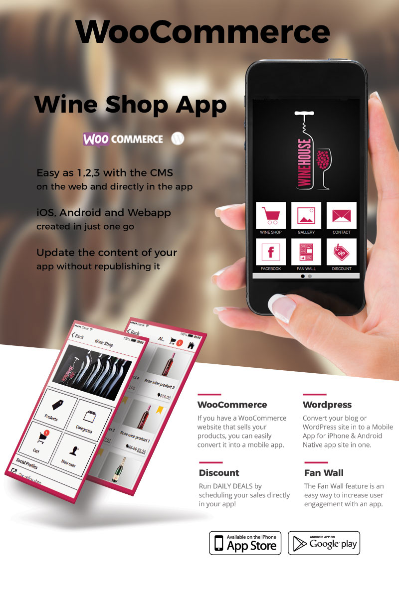 WooCommerce Wine House App Template 65313
