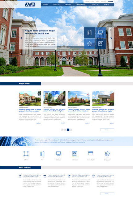 Template #65427 Blog Institution Webdesign Template - Logo template Preview