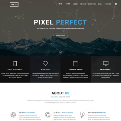 Kanter - Creative Responsive Minimalistic HTML Website Template