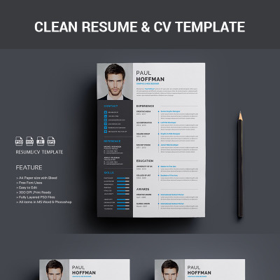 Resume/CV-Paul Hoffman Resume Template