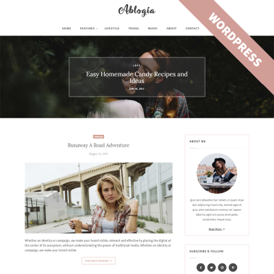 Ablogia - Personal Blog WordPress Theme