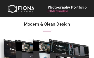 Fiona - Photo Gallery Portfolio Website Template