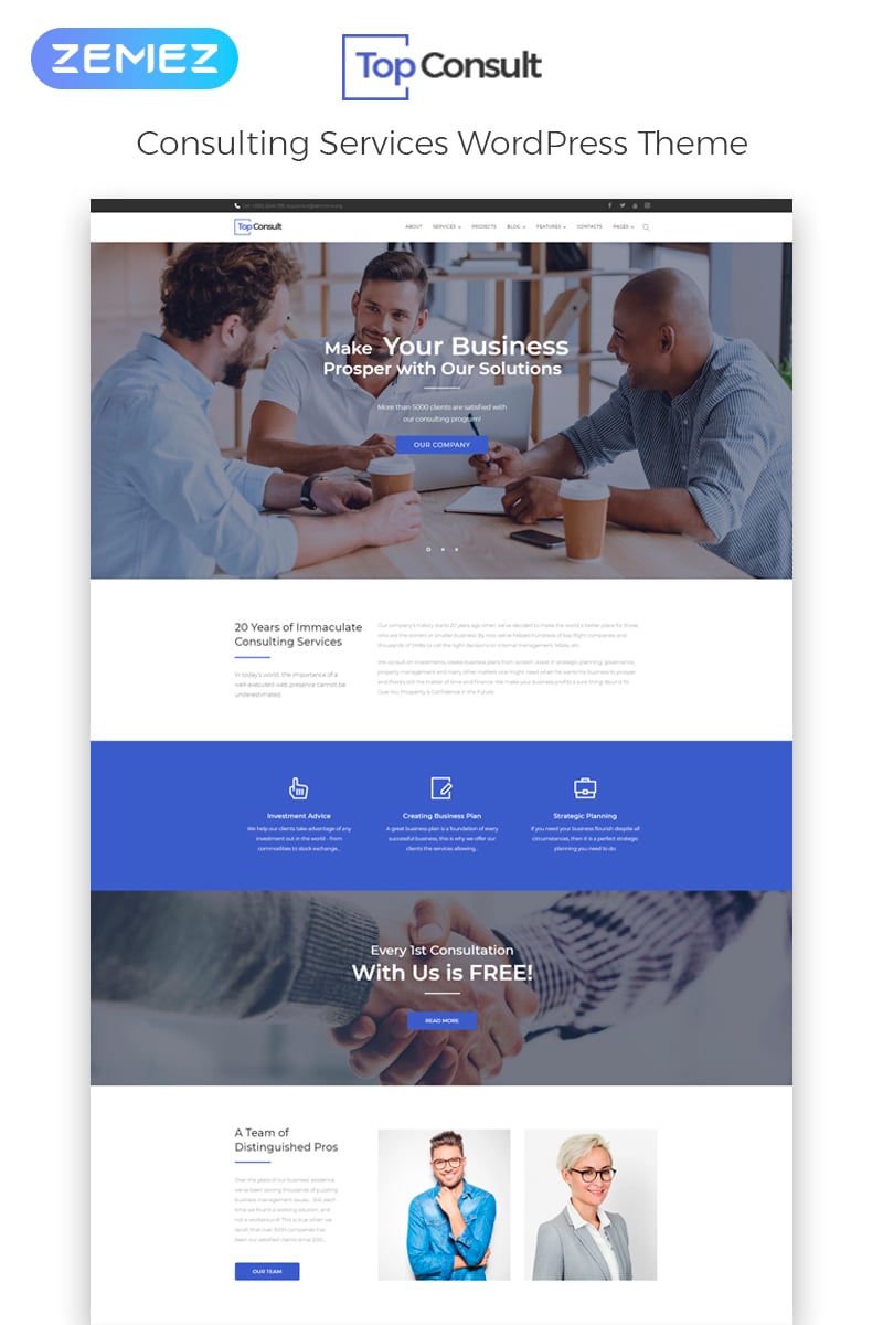 TopConsult - Business Consulting WordPress Theme WordPress Theme - screenshot